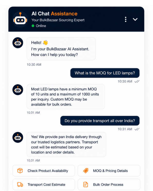 bulkbazaar-ai-chatbot--virtual-sales-assistant-case-study Showcase1 image