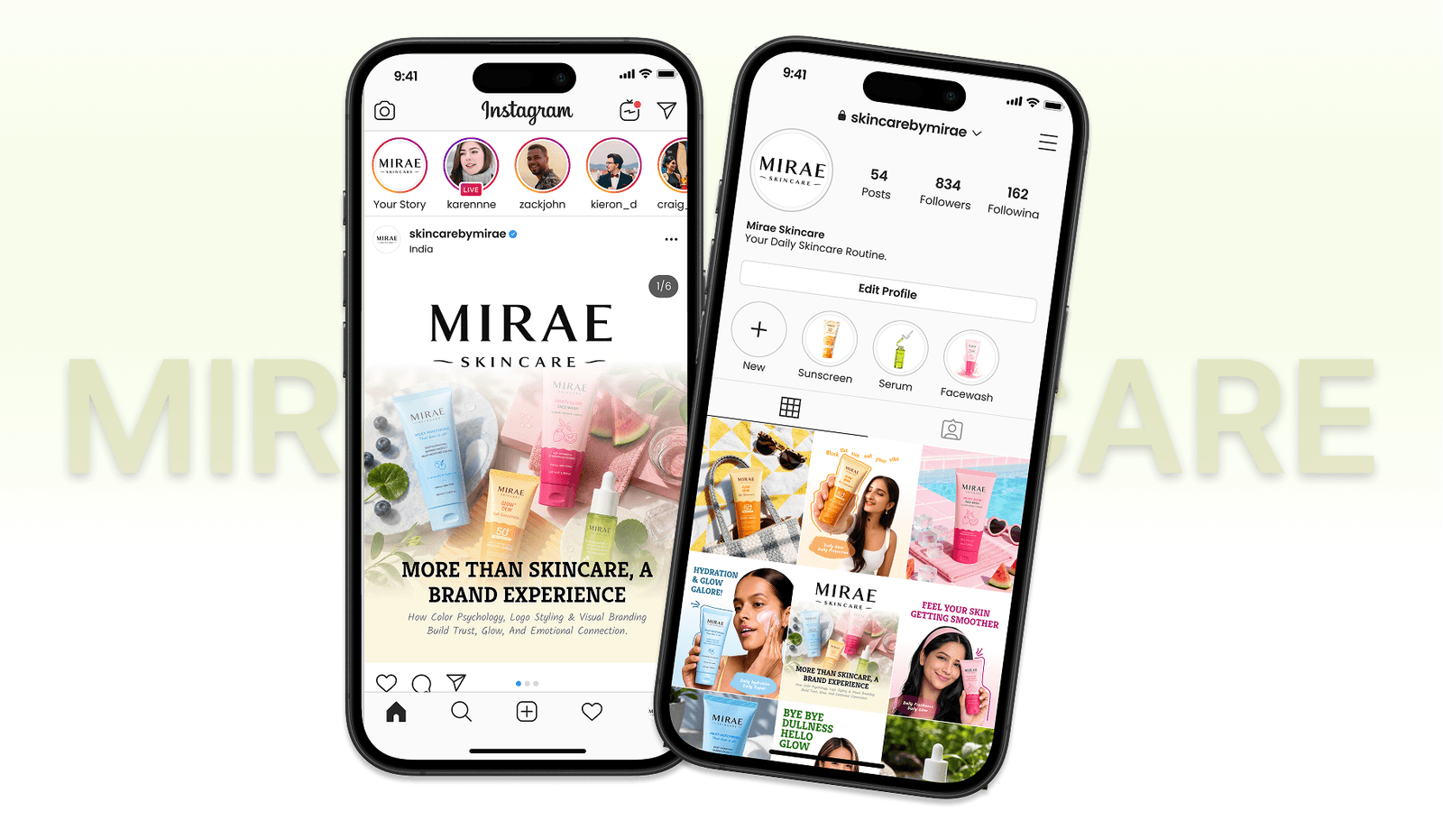 social-media-management-for-miraes-skincare-brand Service Delivered image