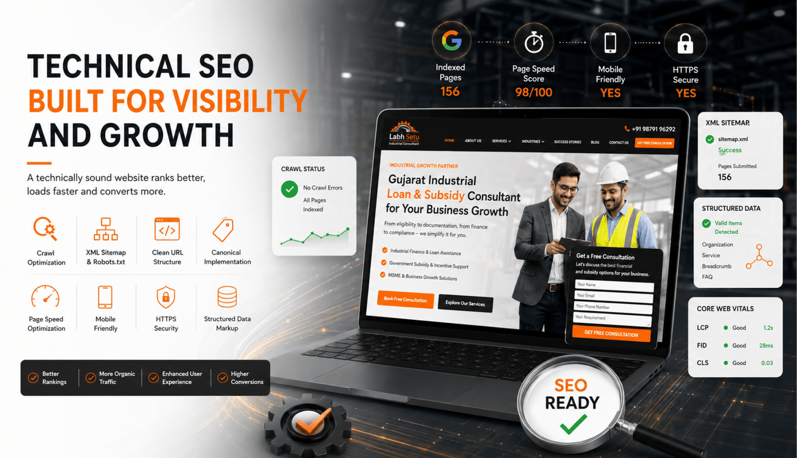 technical-seo-foundation-for-a-gujarat-finance-brand Service Delivered image