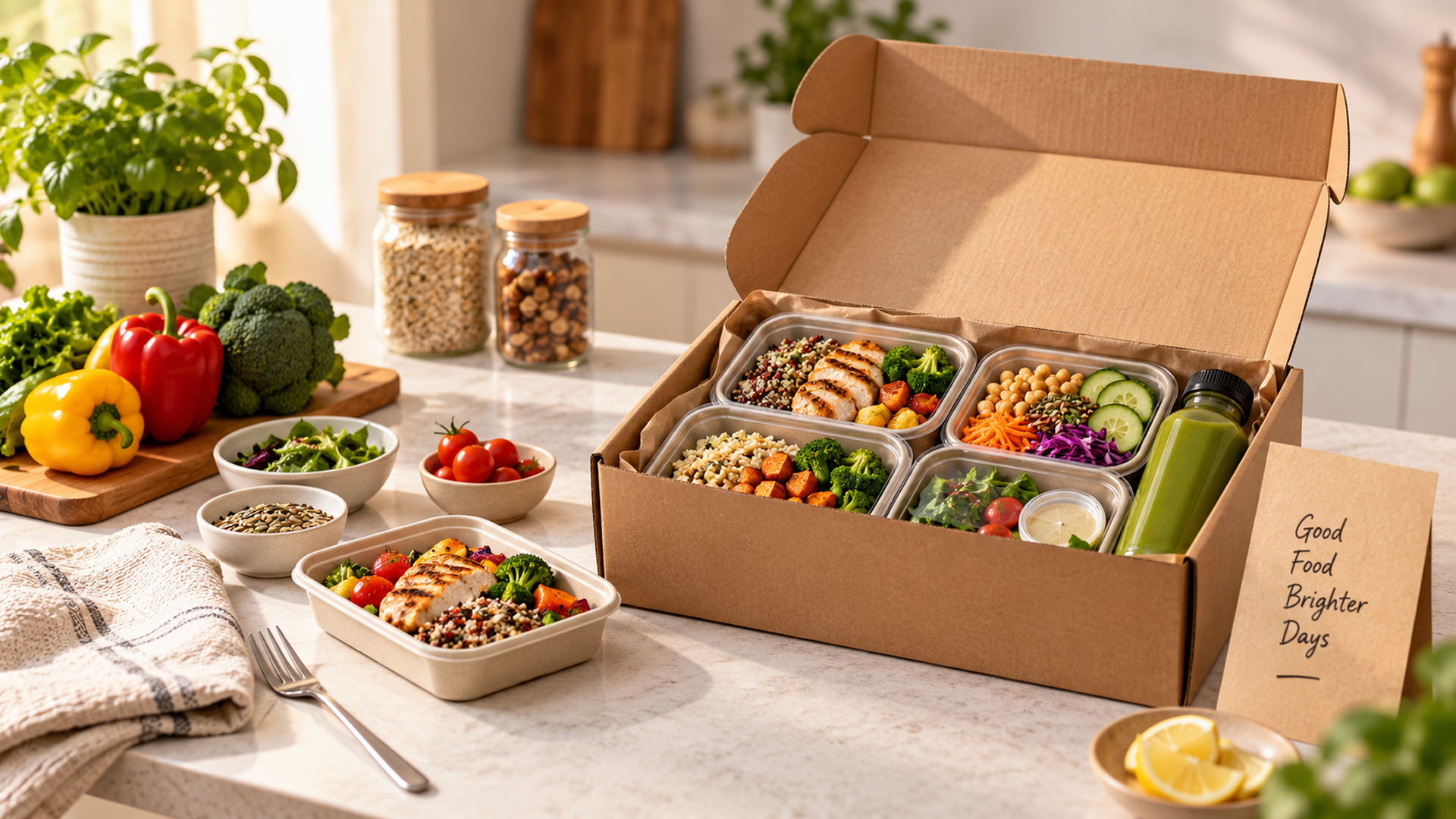 Weekly Meal Prep Box With Clearly Labeled
